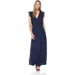 Michael Stars Stripe Ruffle Maxi Dress